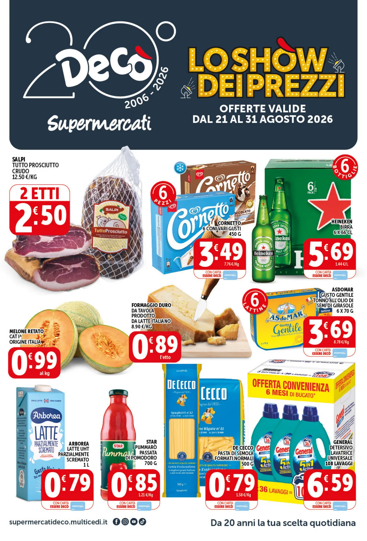 Volantino supermarket deco