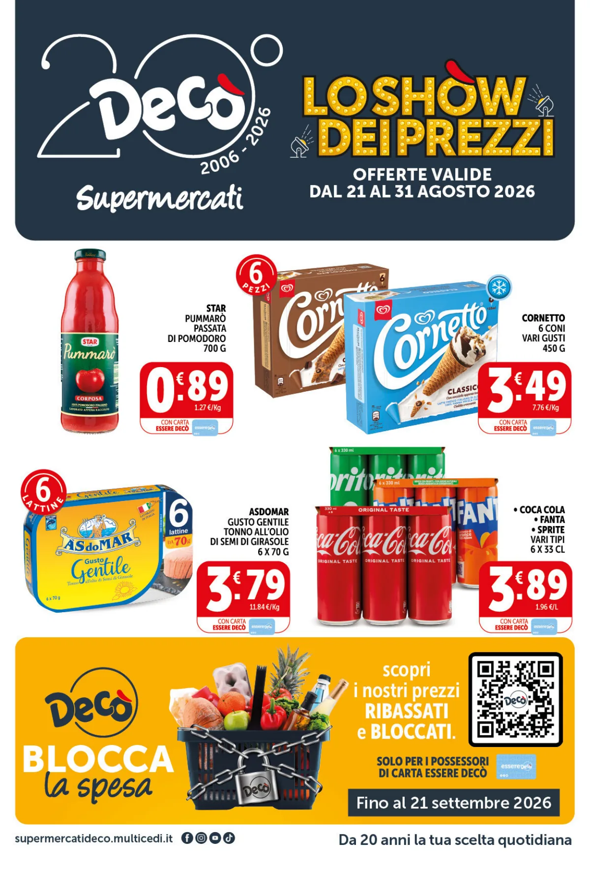 Volantino supermarket deco