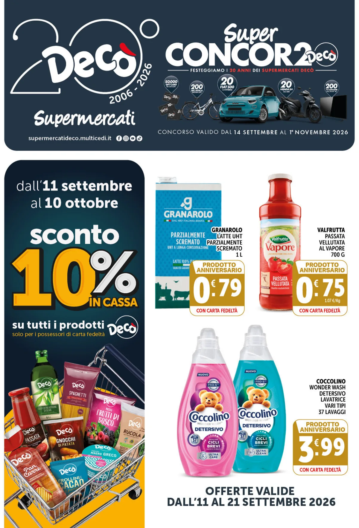 Volantino supermarket deco