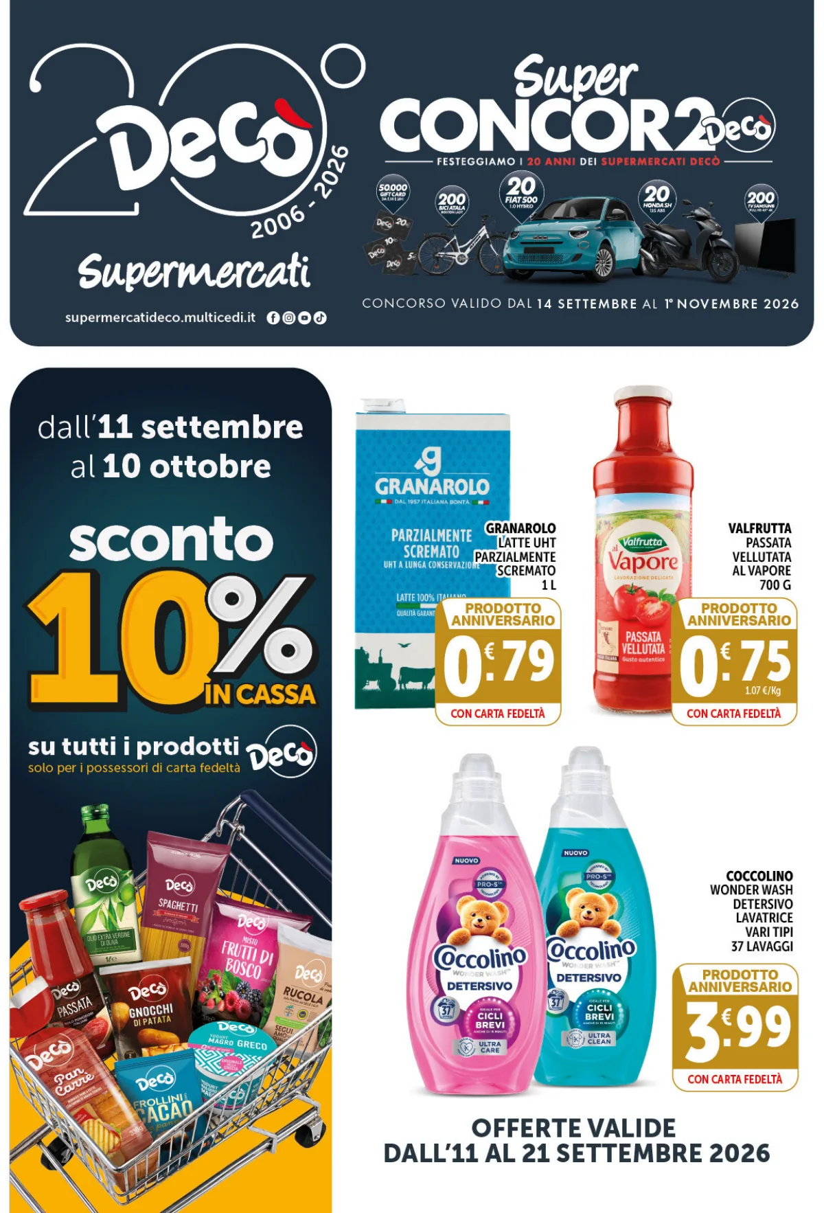 Volantino supermarket deco