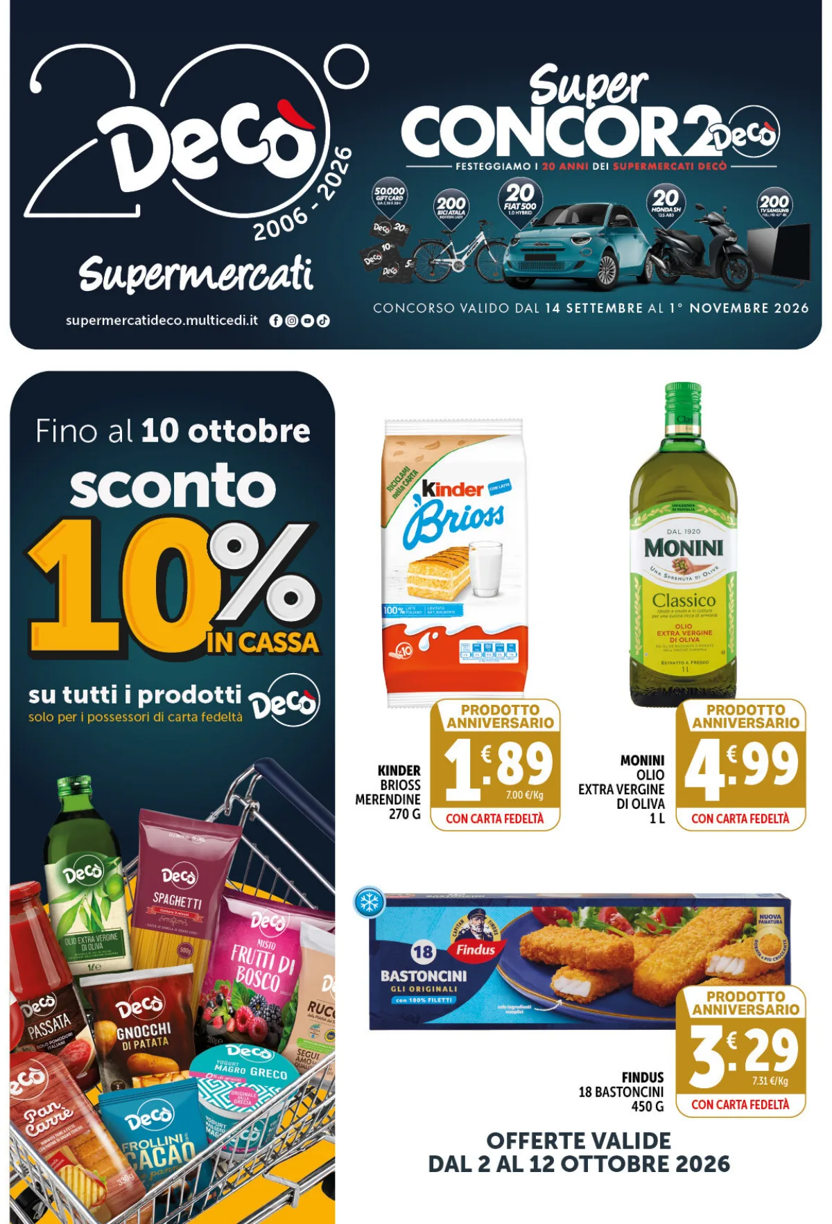 Volantino minimarket deco