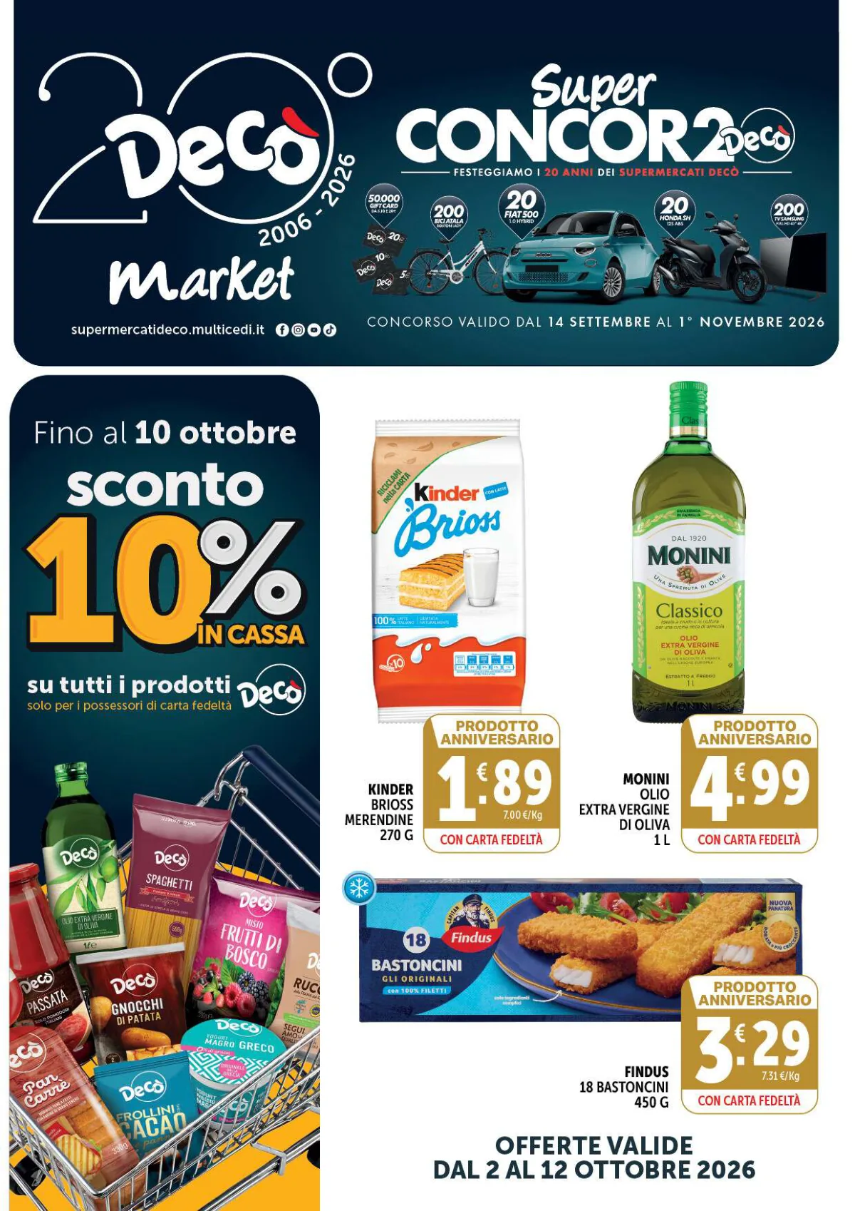 Volantino minimarket deco