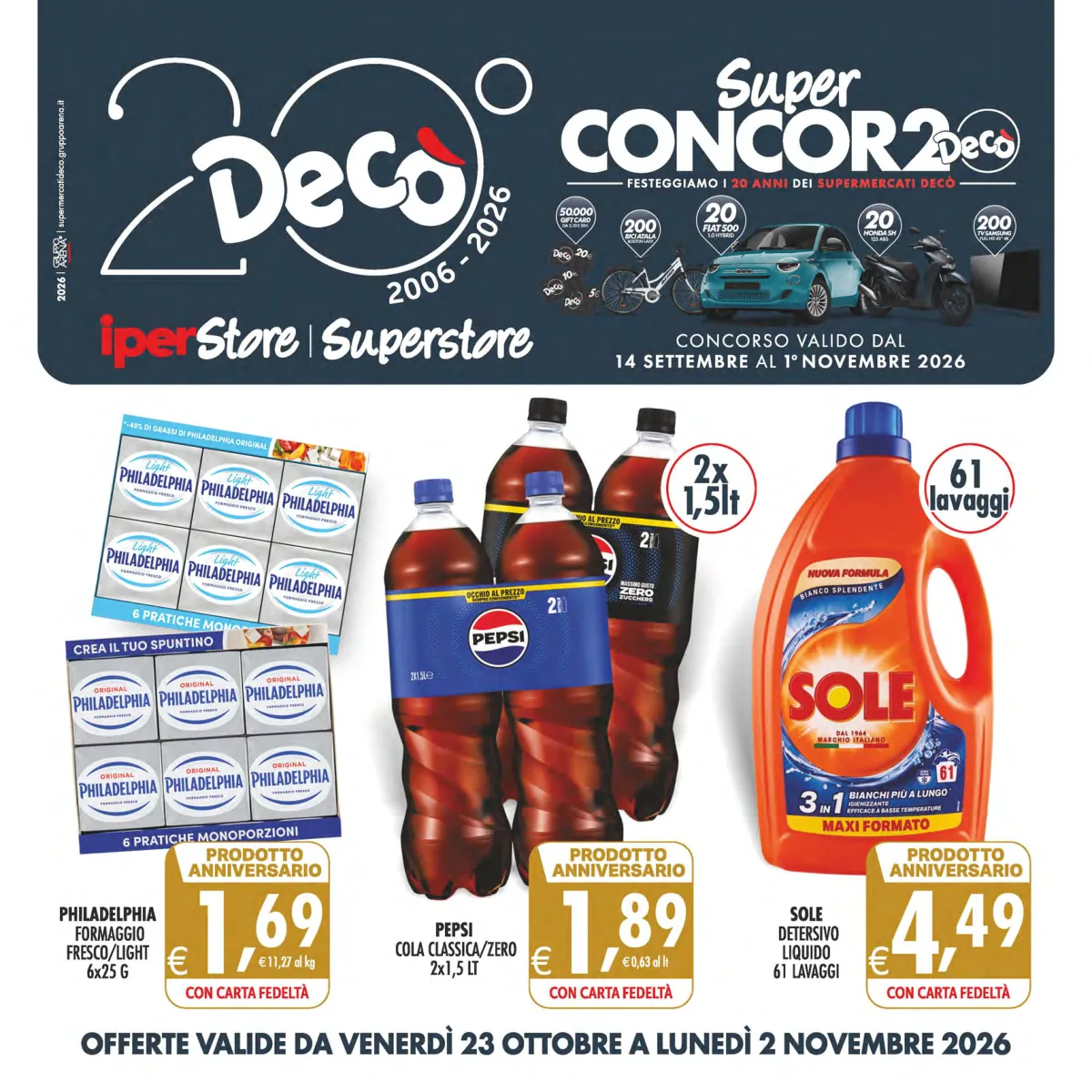 Copertina volantino maxistore deco