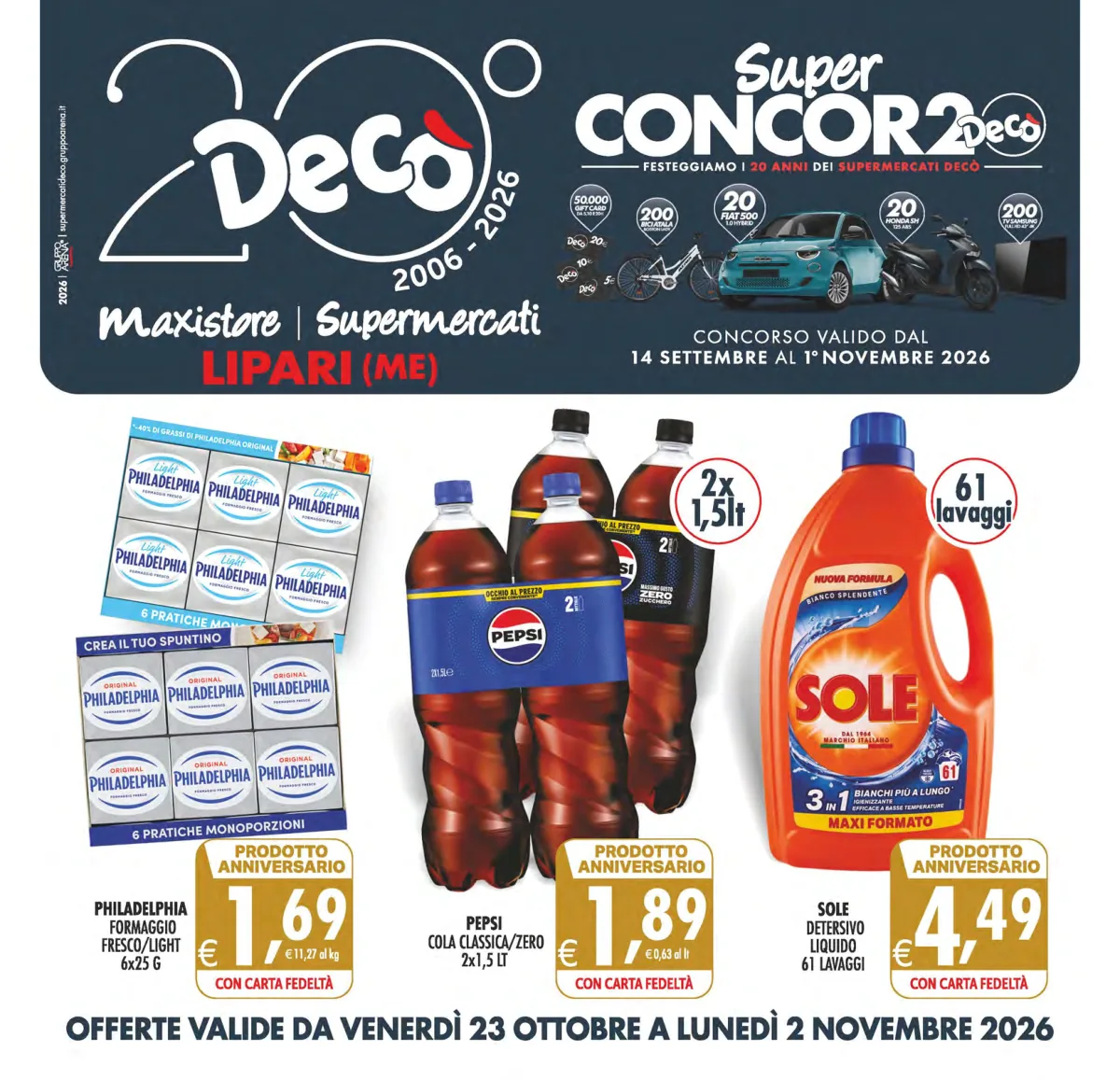 Copertina volantino maxistore deco