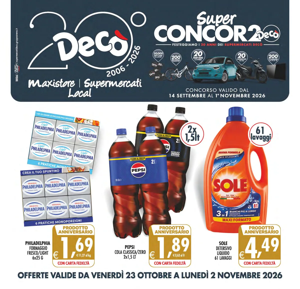 Copertina volantino maxistore deco