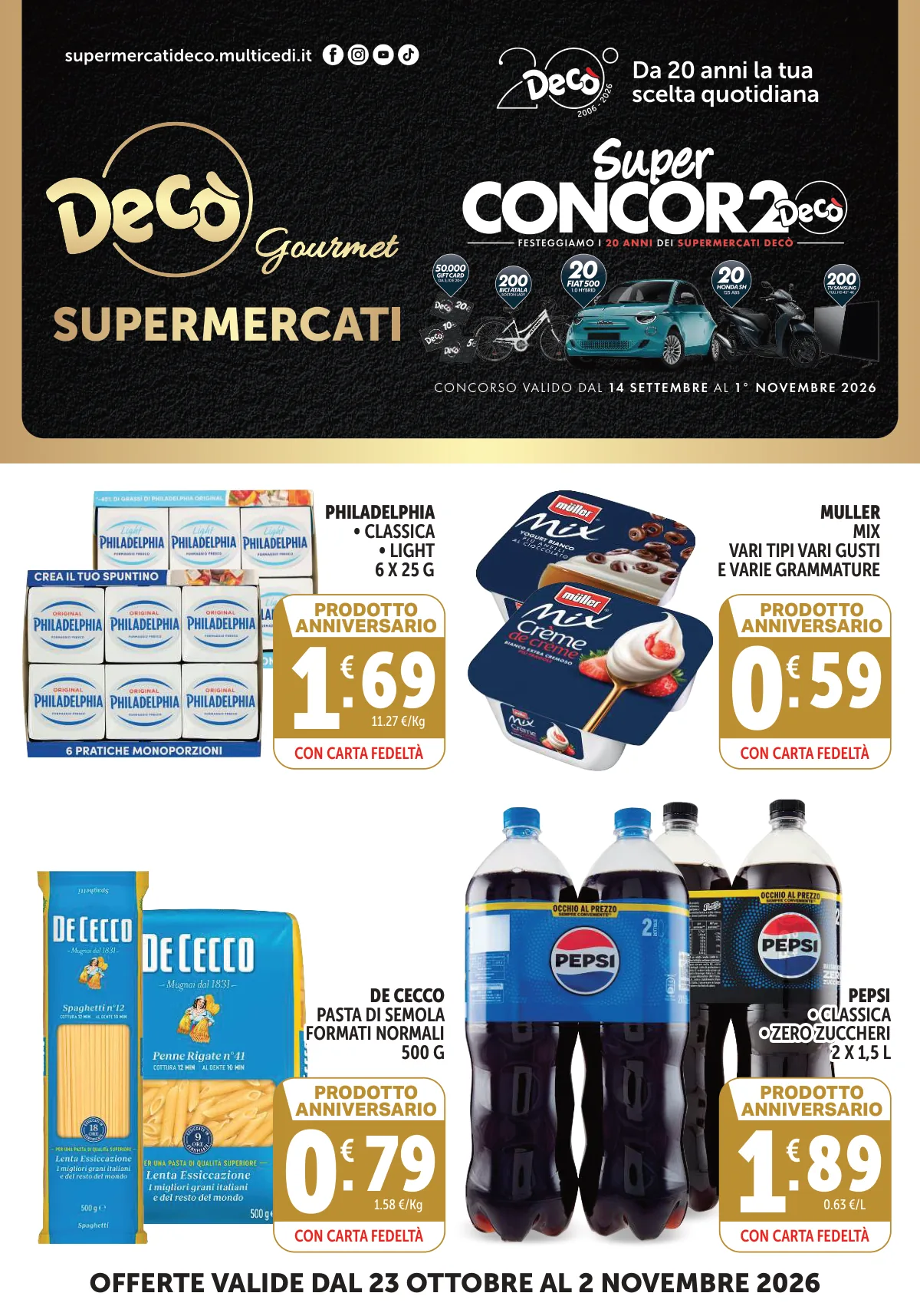 Copertina volantino maxistore deco