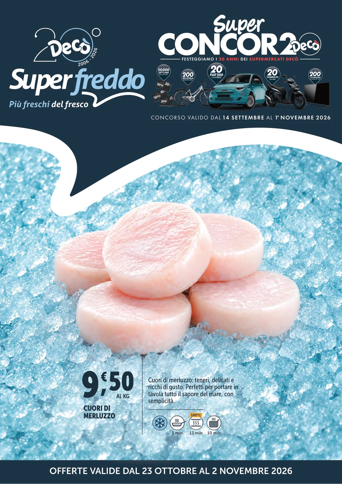 Copertina volantino superfreddo deco