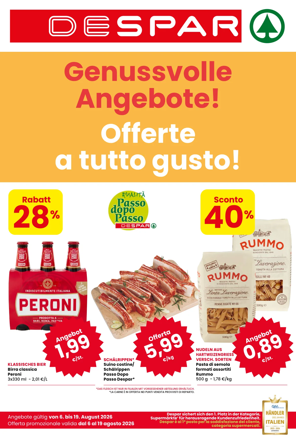 Volantino despar a Serravalle