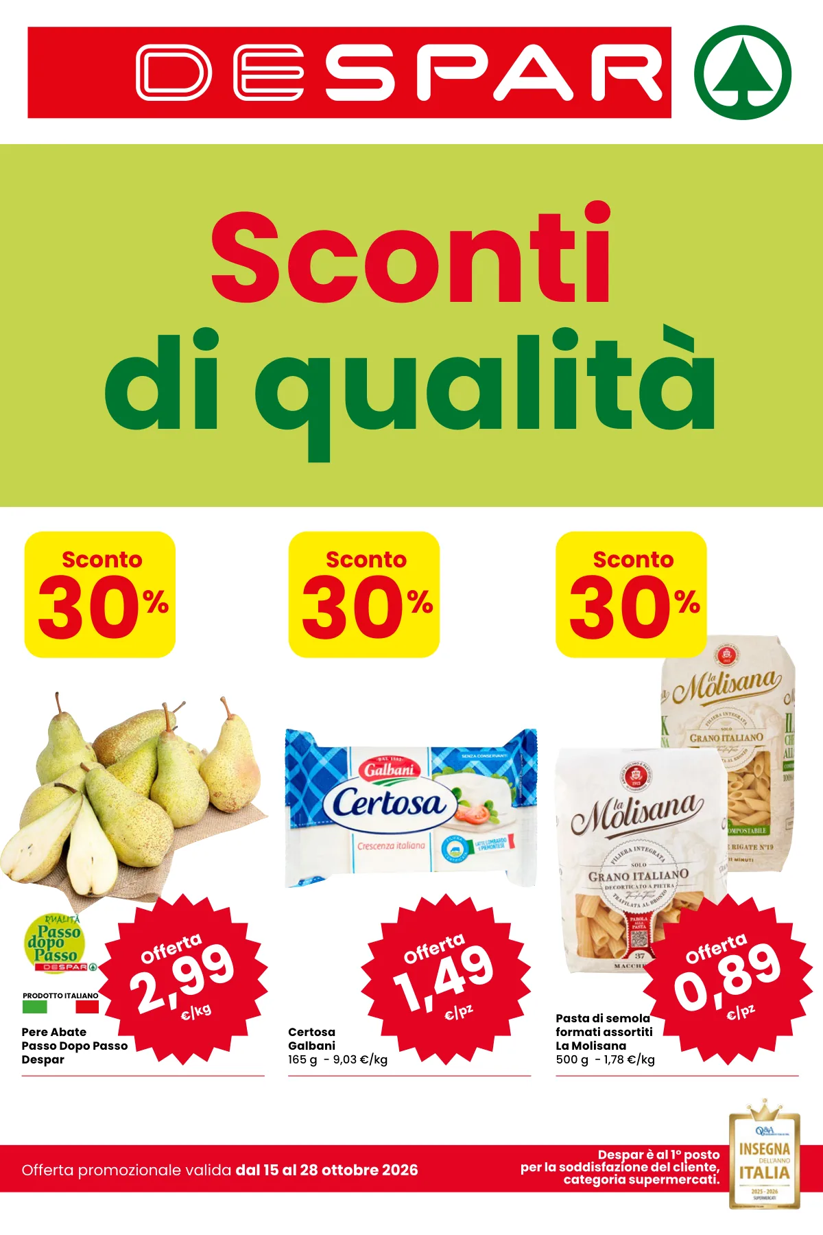 Copertina volantino eurospar