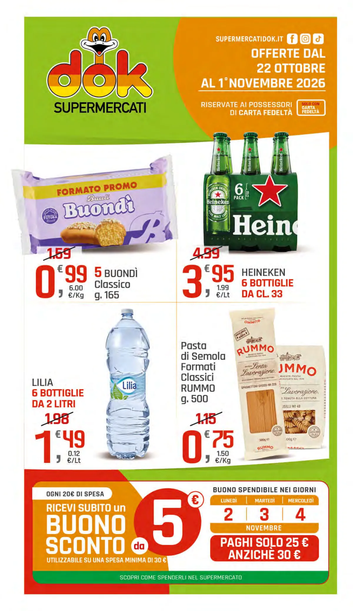 Copertina volantino SuperMercati DOK