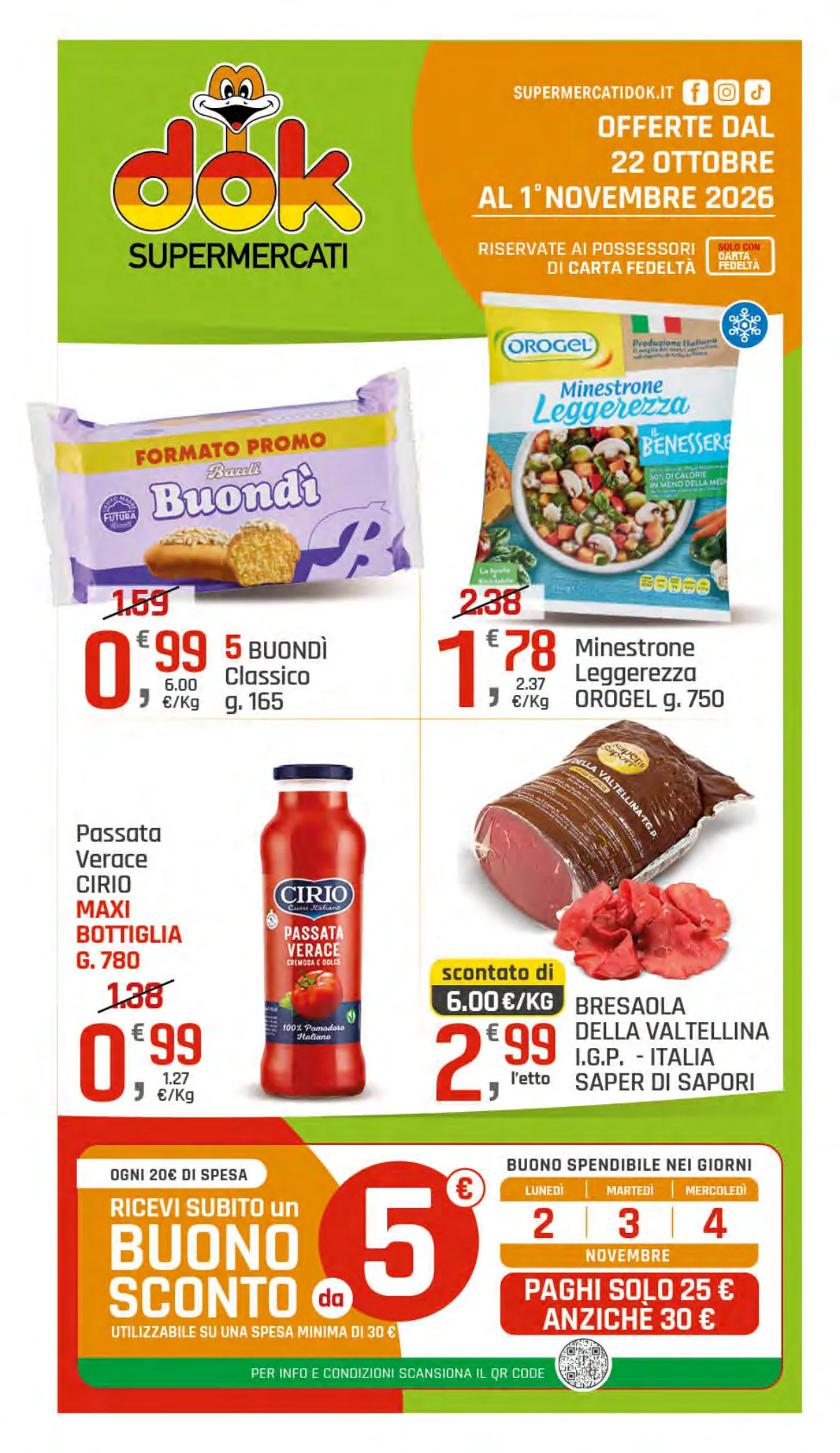 Copertina volantino SuperMercati DOK