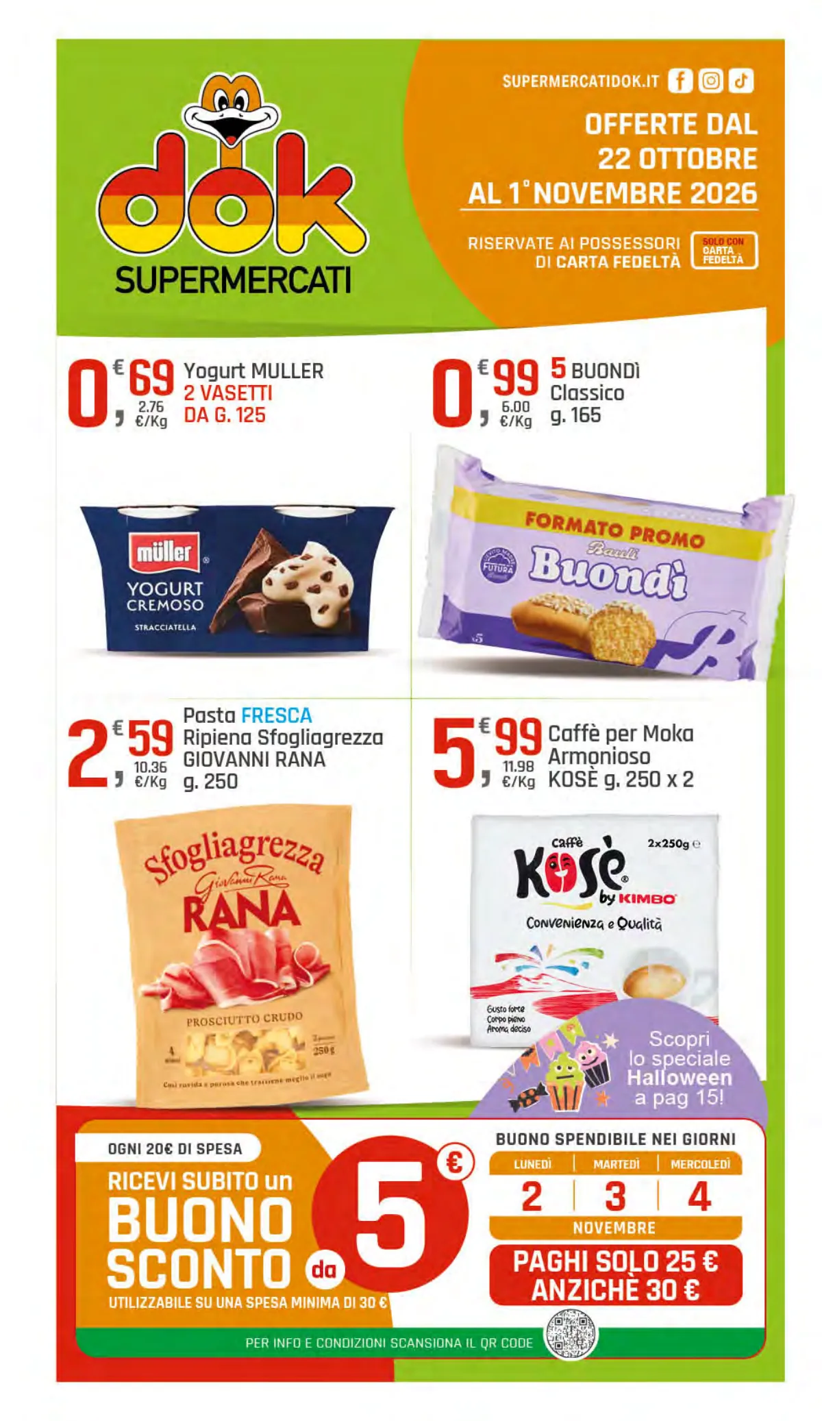 Copertina volantino SuperMercati DOK