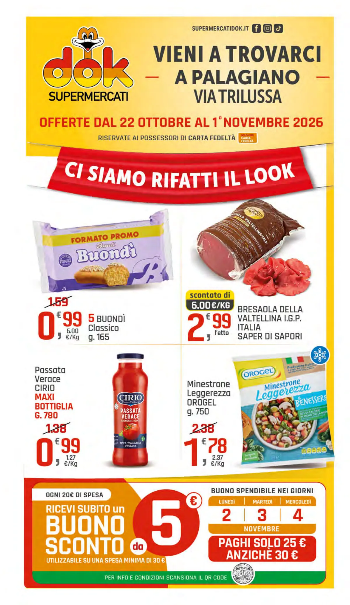 Copertina volantino SuperMercati DOK
