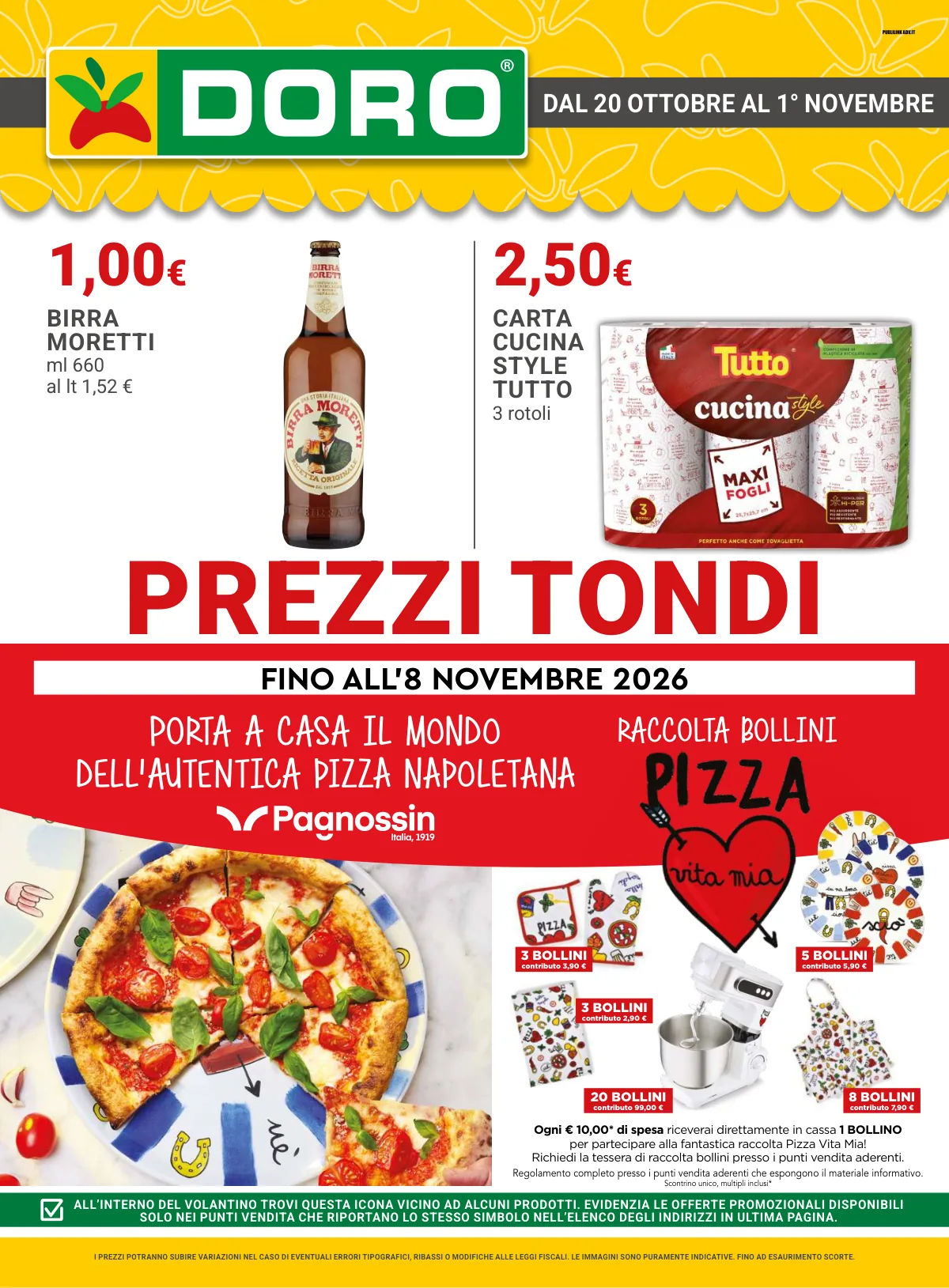 Copertina volantino doro