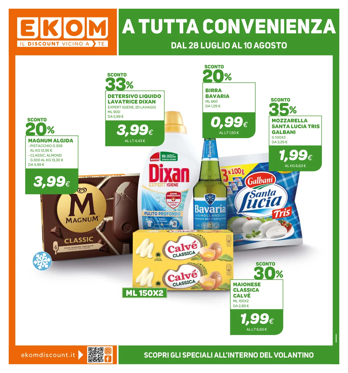 Volantino Ekom a BISTAGNO