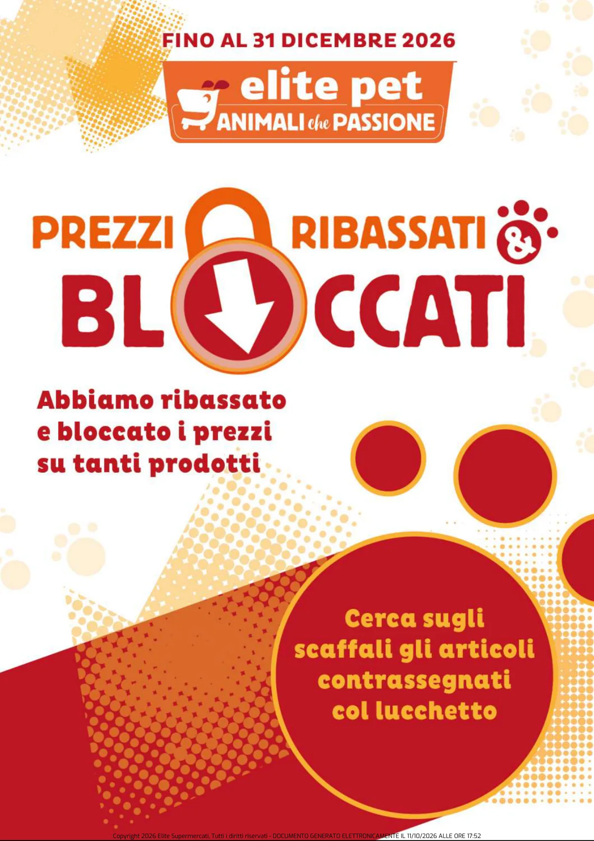 Copertina volantino elite-pet