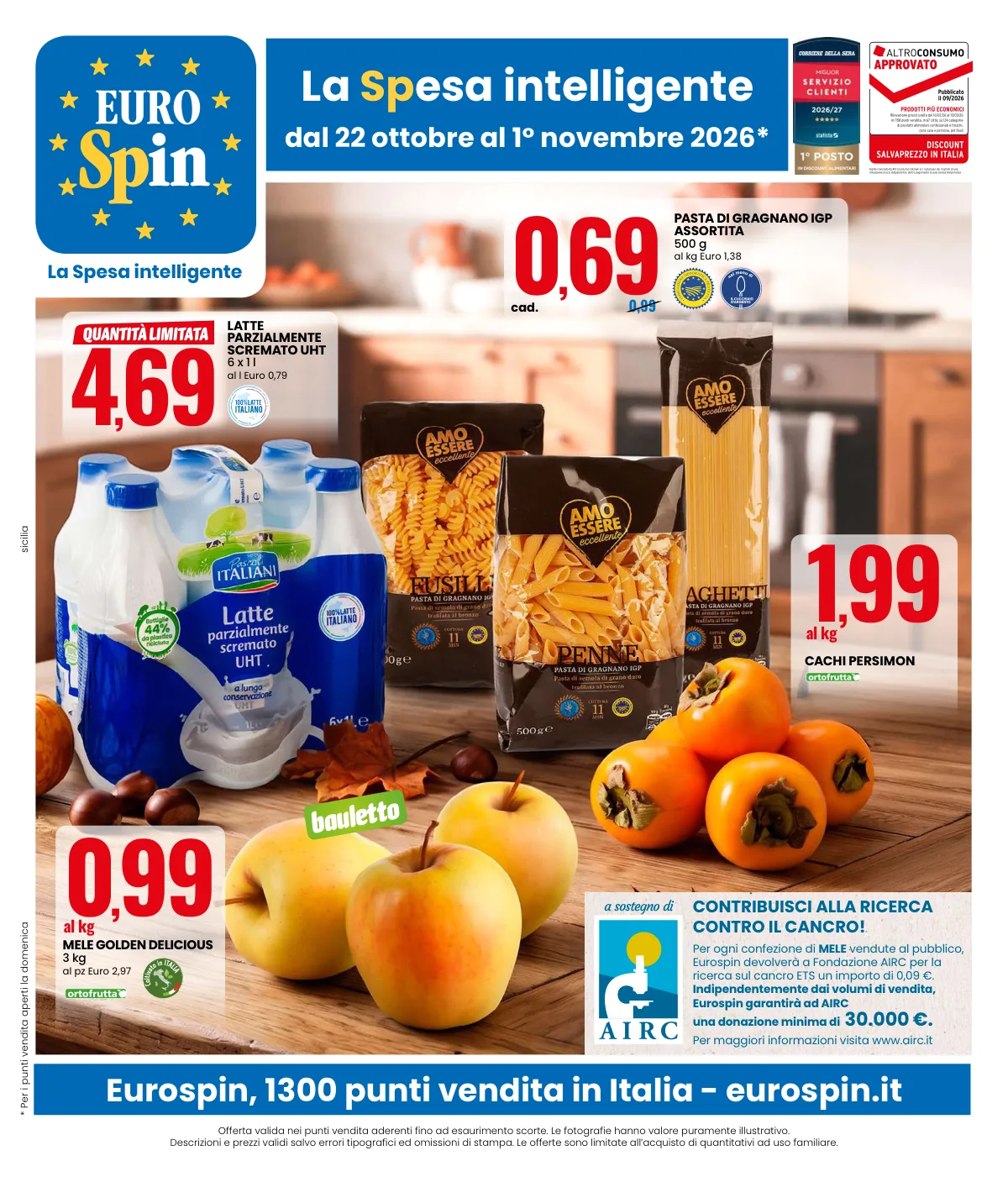 Copertina volantino eurospin