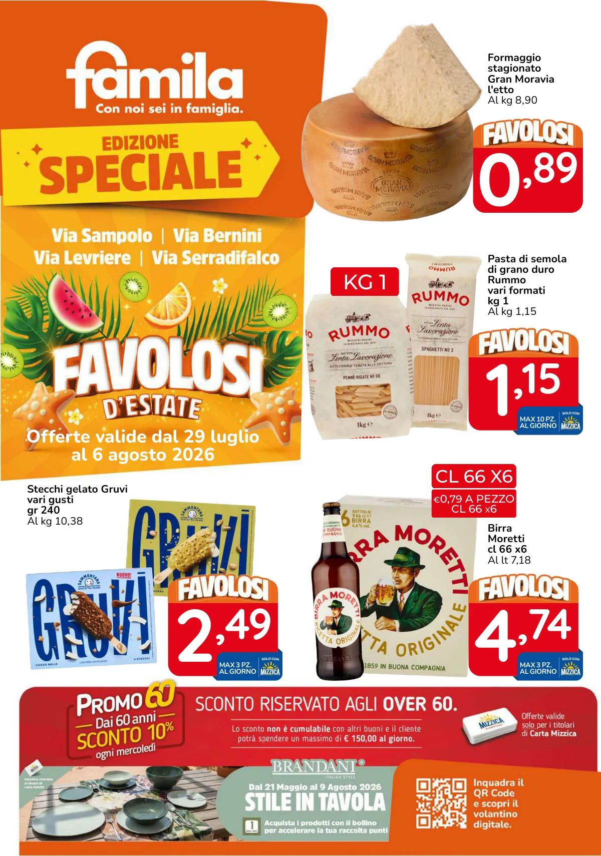 Volantino famila a Palermo