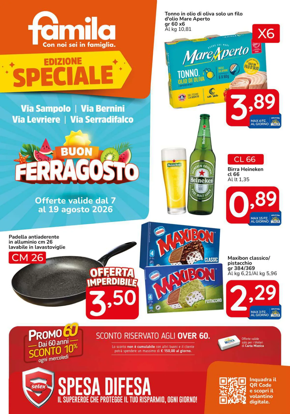 Volantino famila a Palermo