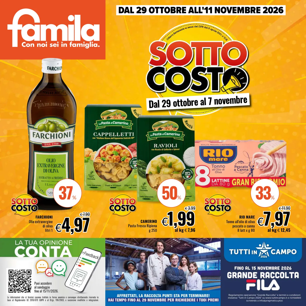 Copertina volantino famila