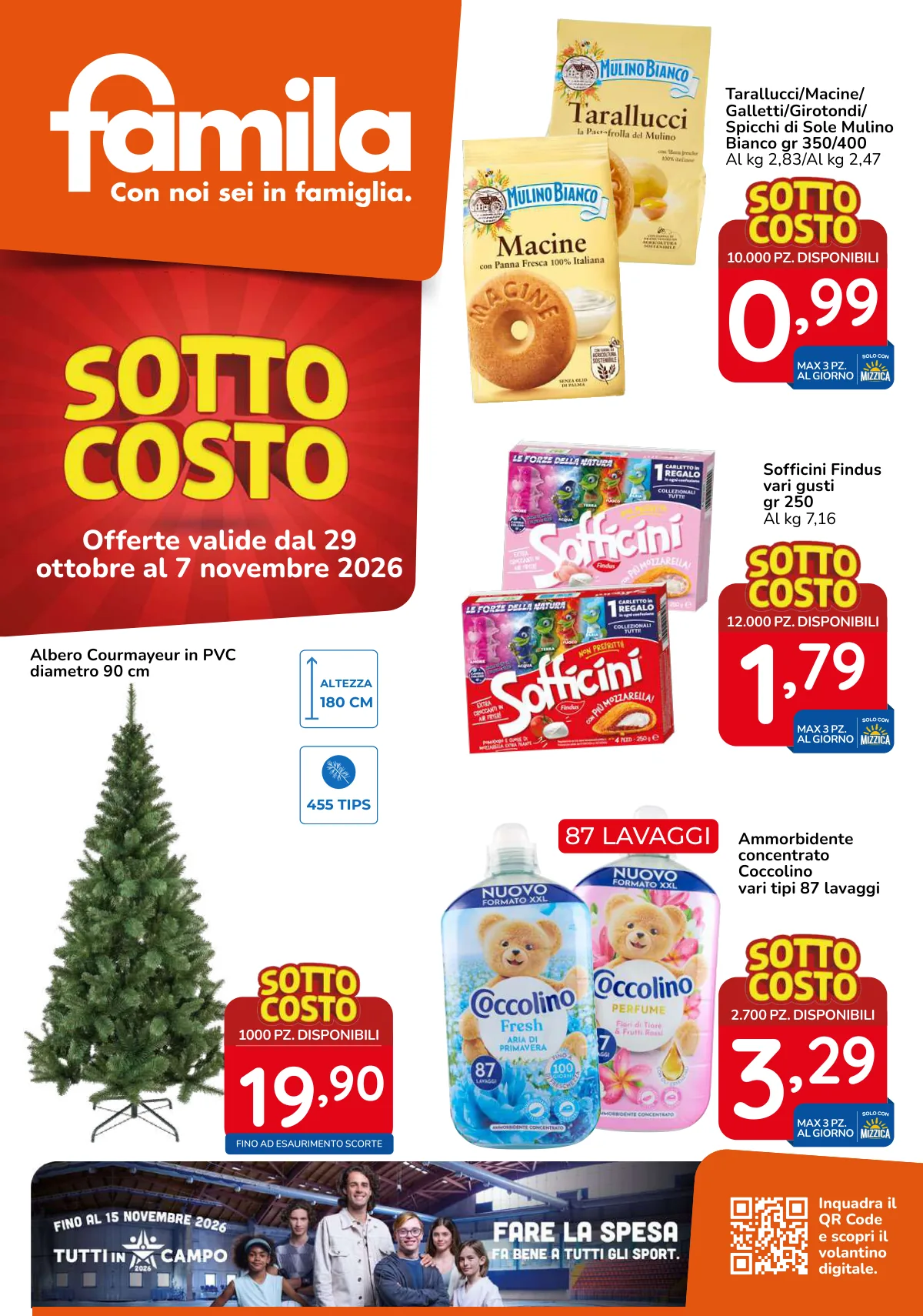 Copertina volantino famila