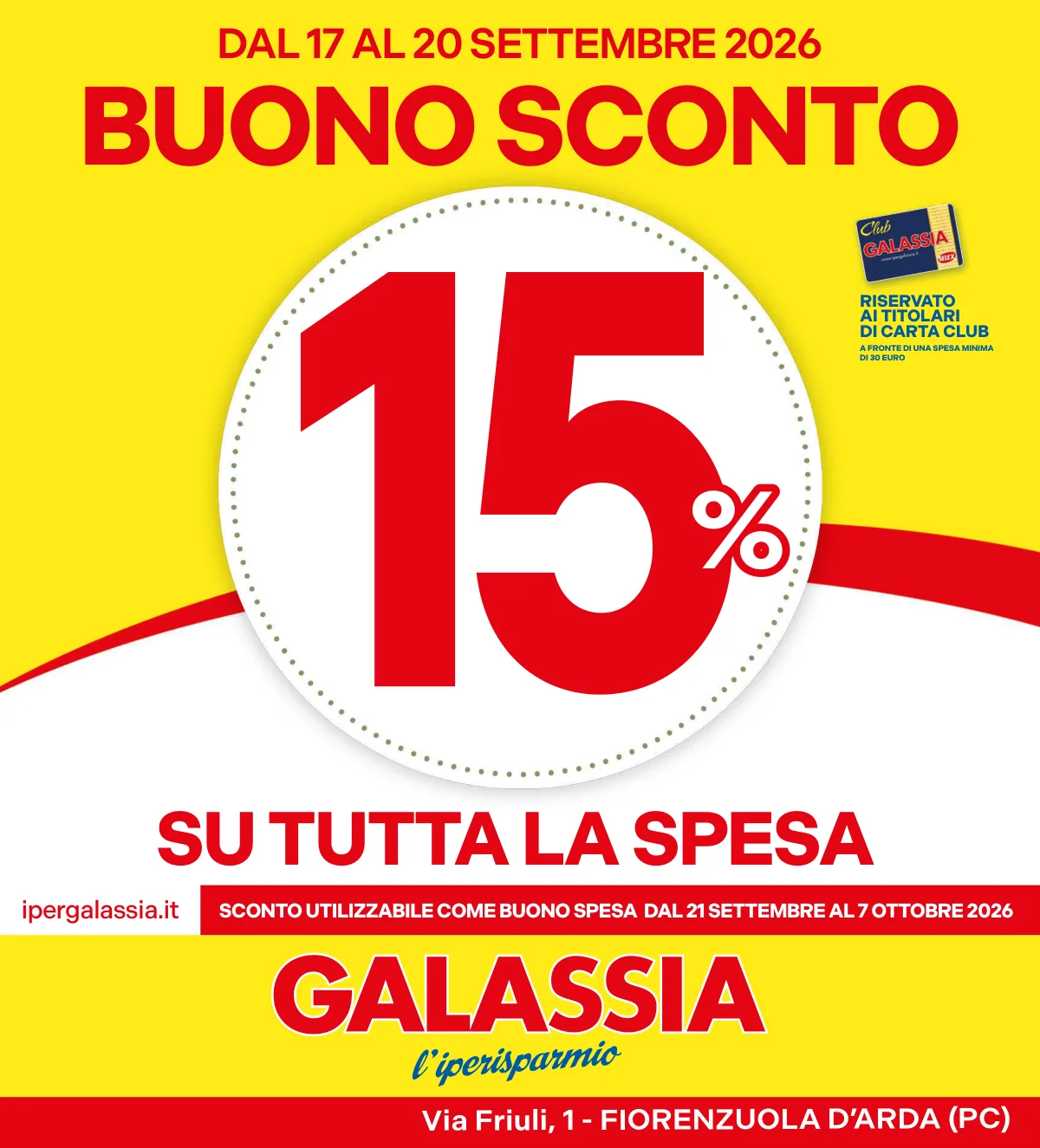 Volantino Galassia