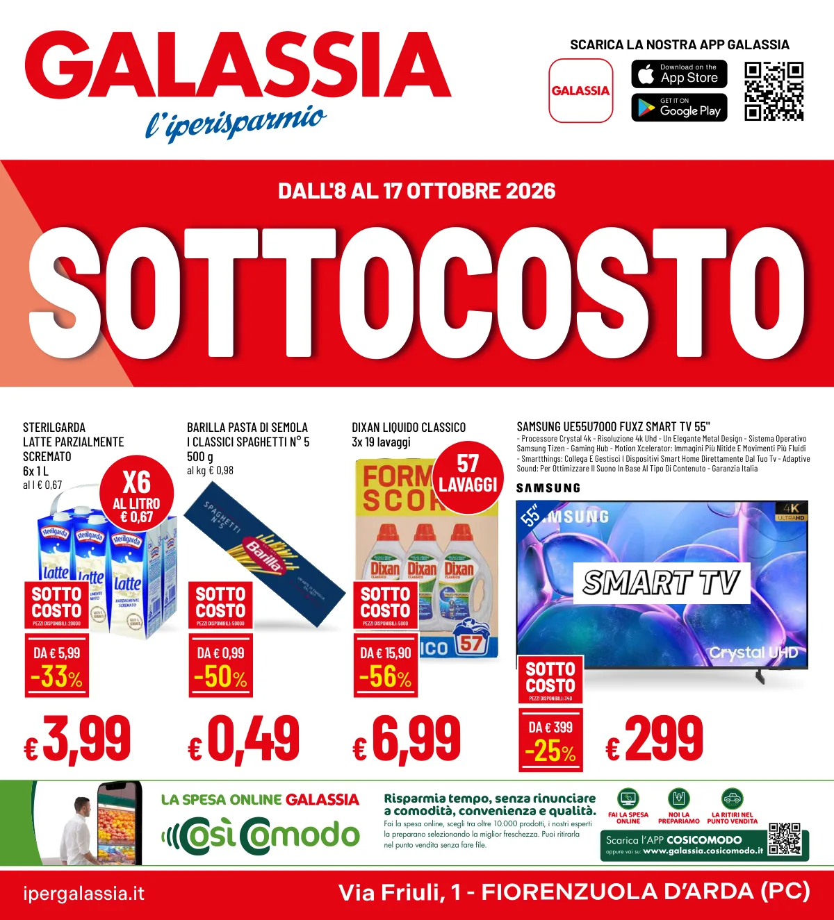 Copertina volantino Galassia