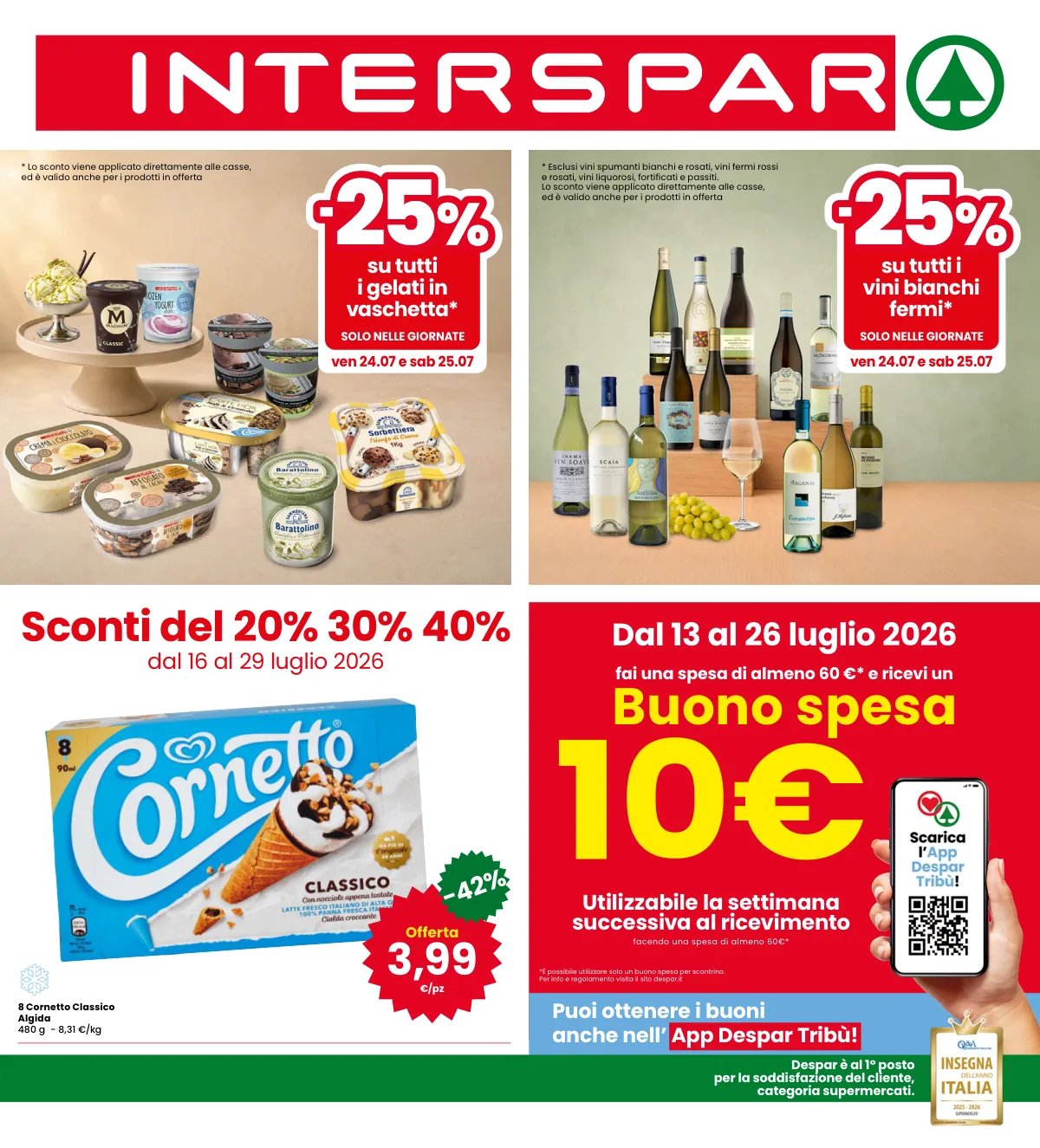 Volantino Interspar offerte Ferrara