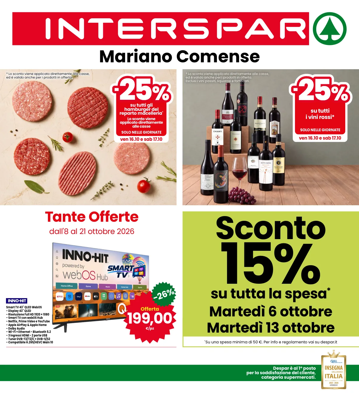 Copertina volantino interspar