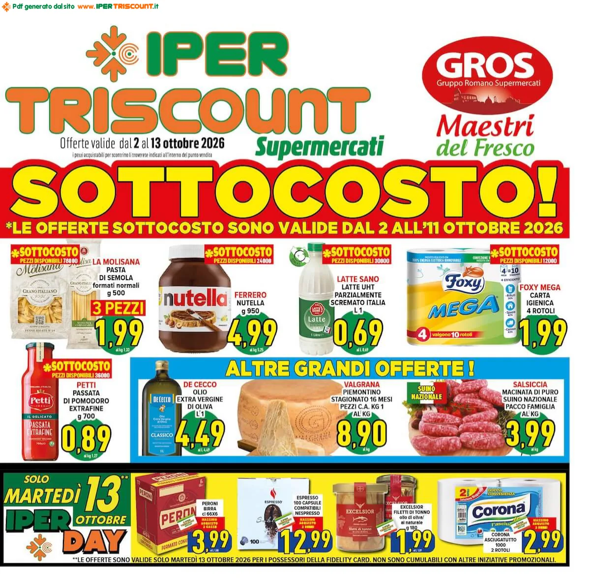 Volantino Ipertriscount
