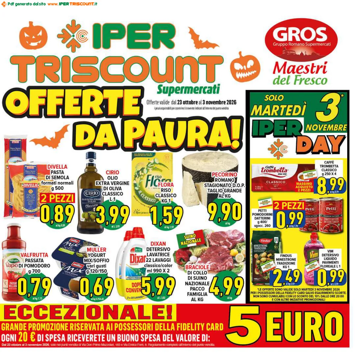 Copertina volantino Ipertriscount