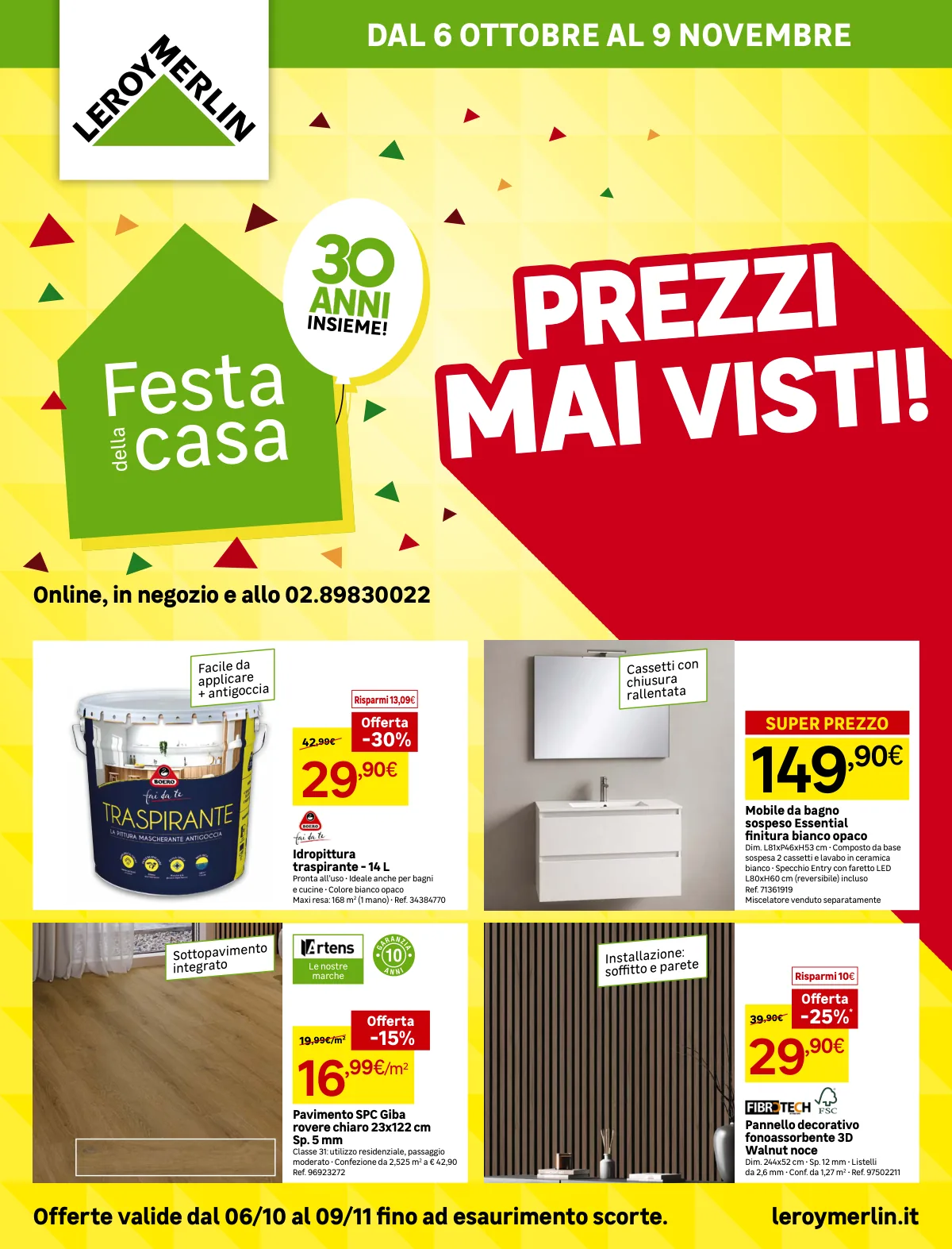 Copertina volantino leroy merlin