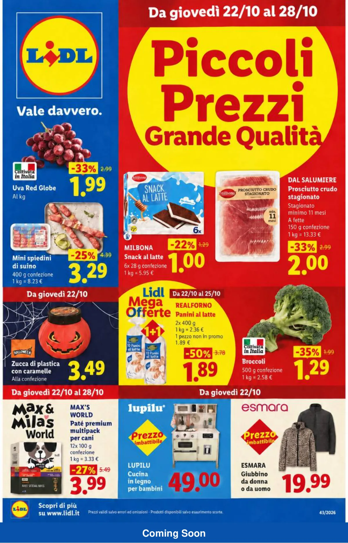 Copertina volantino lidl
