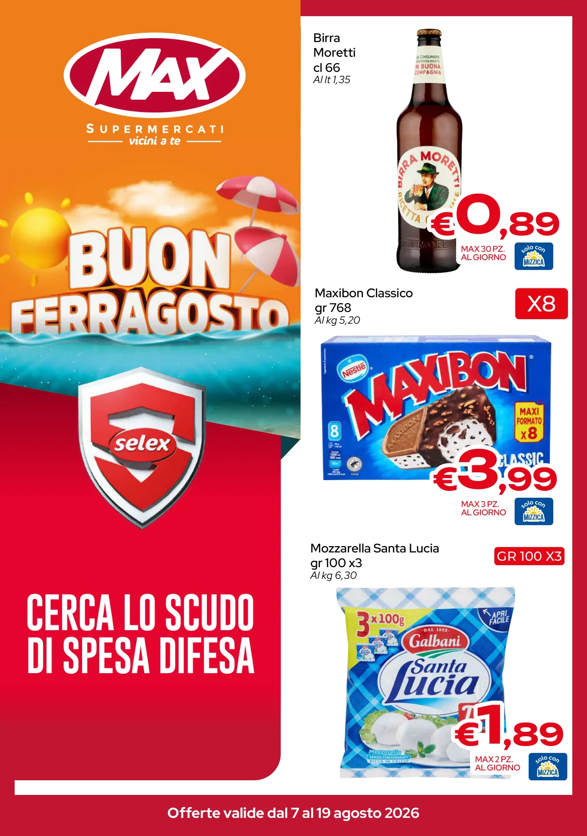 Volantino MAX-SUPERMERCATI a Catania