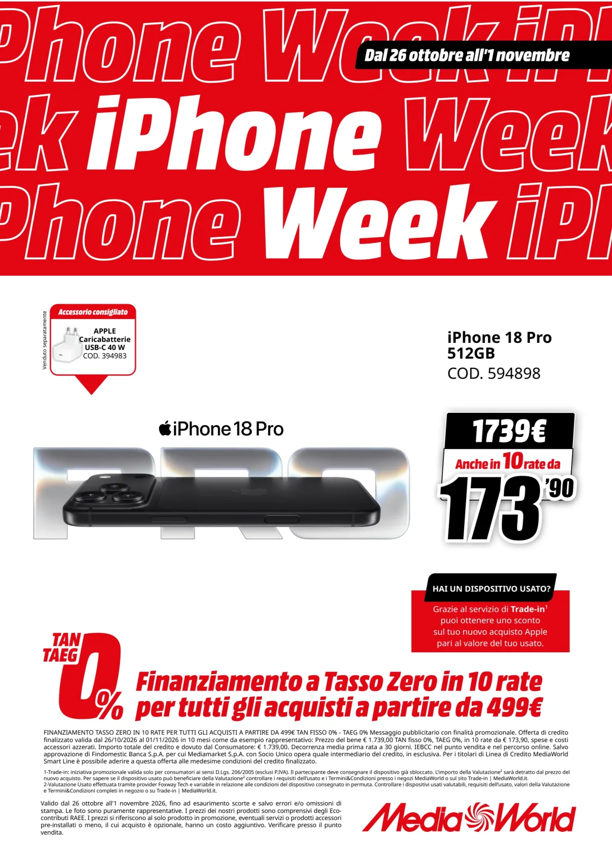 Copertina volantino mediaworld