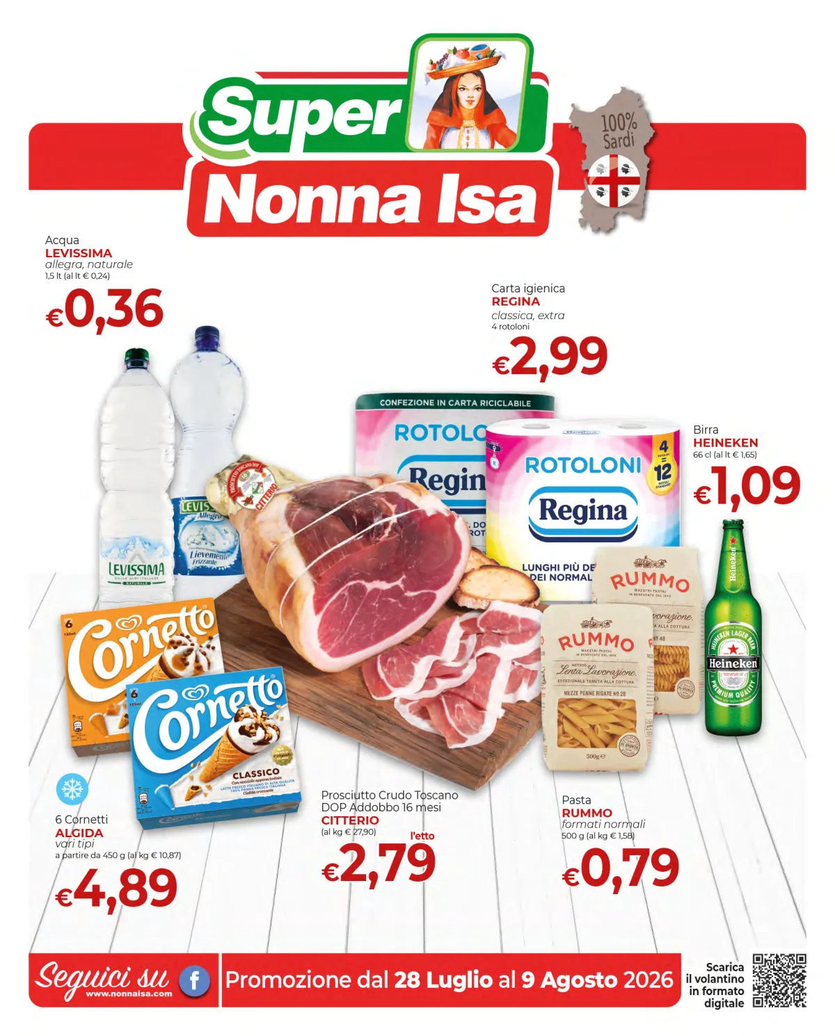 Volantino Nonna Isa a LA MADDALENA