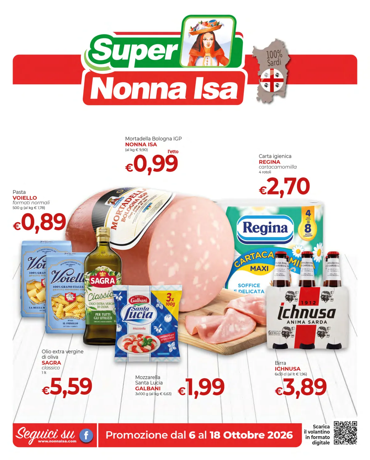 Copertina volantino Nonna Isa
