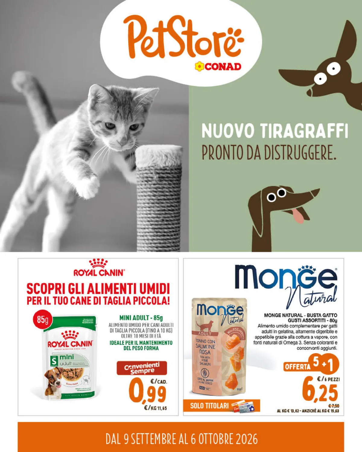 Volantino Pet Store Conad