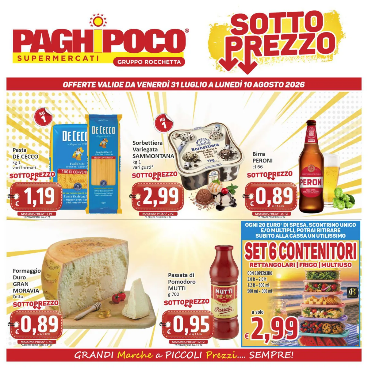 Volantino Paghi-Poco a Gela