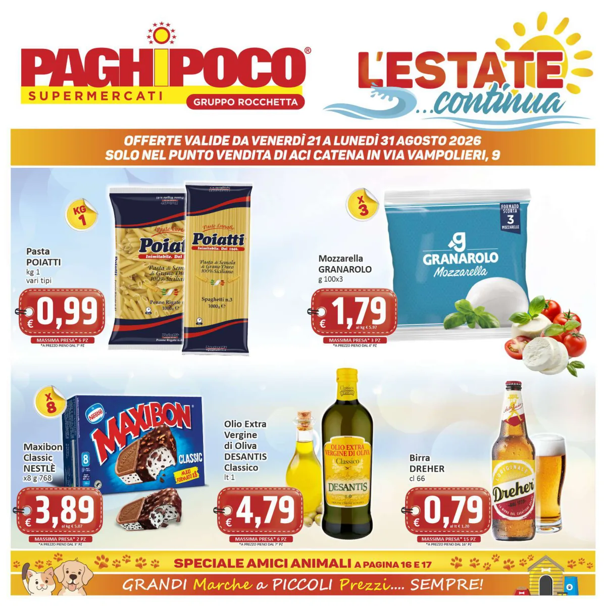 Volantino Paghi-Poco