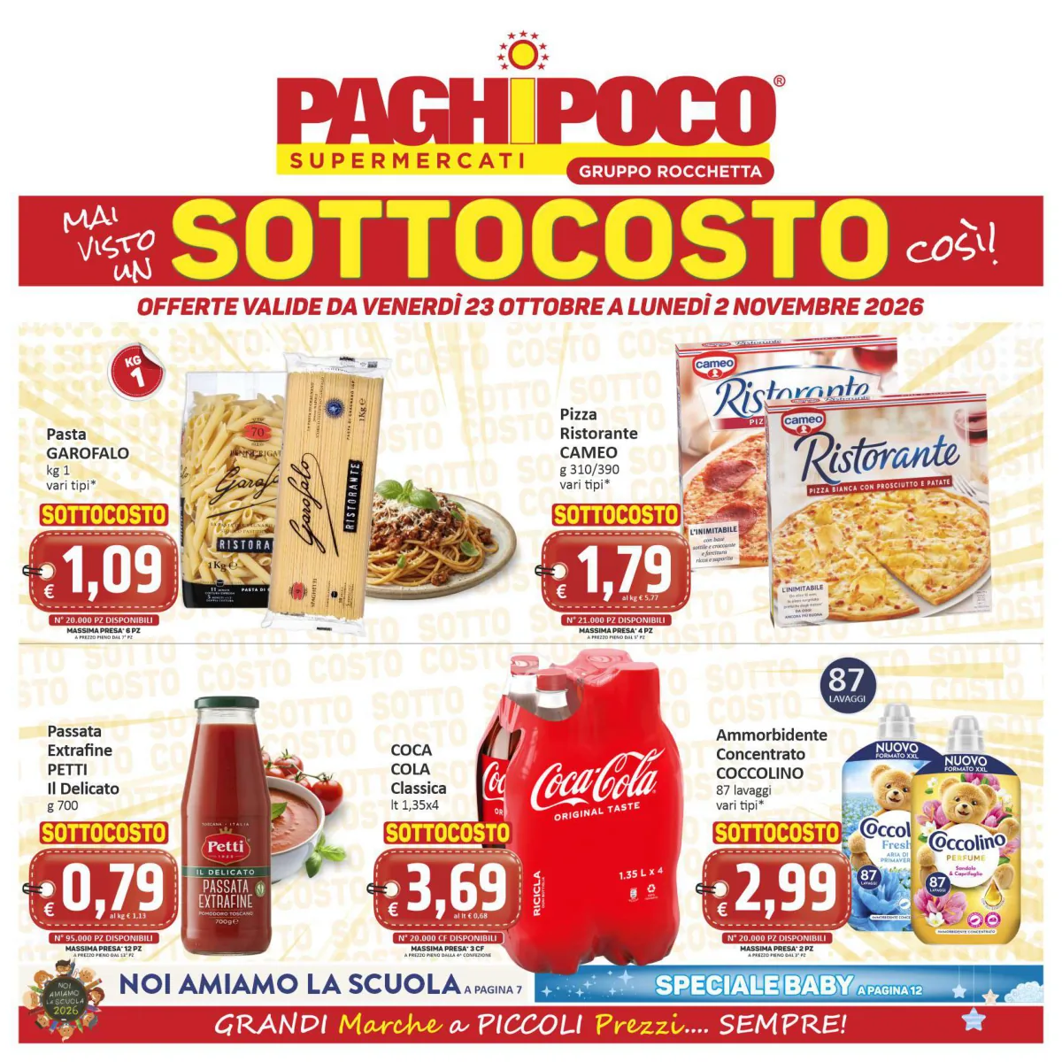 Copertina volantino Paghi-Poco