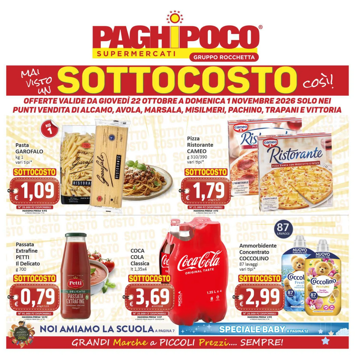 Copertina volantino Paghi-Poco