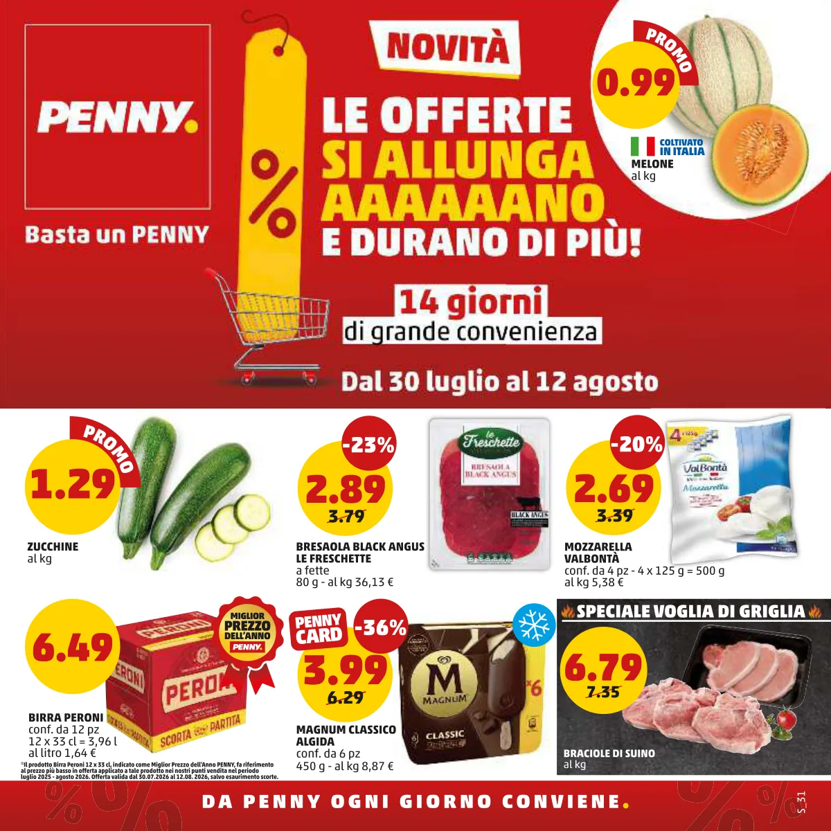 Volantino penny market a Marsala