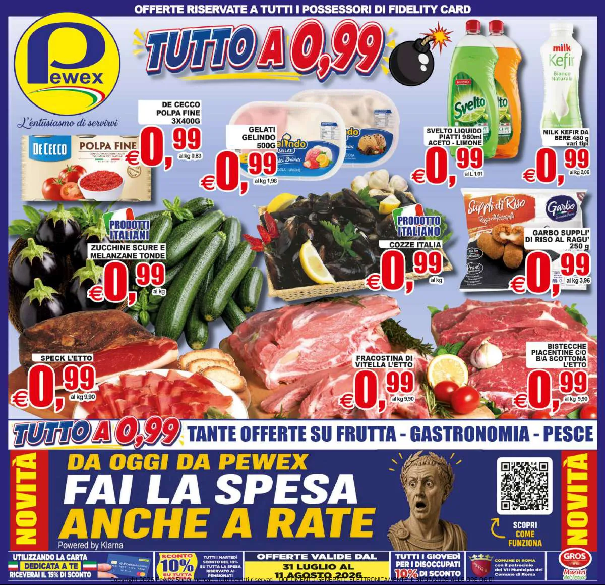Volantino iper-pewex a Fiano Romano