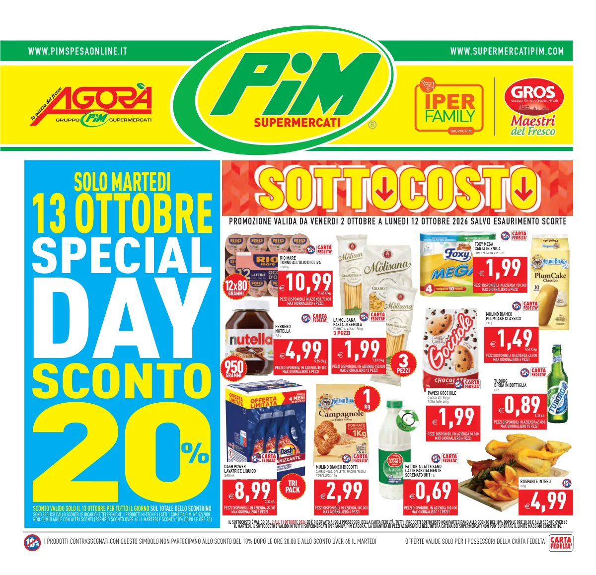Copertina volantino PIM
