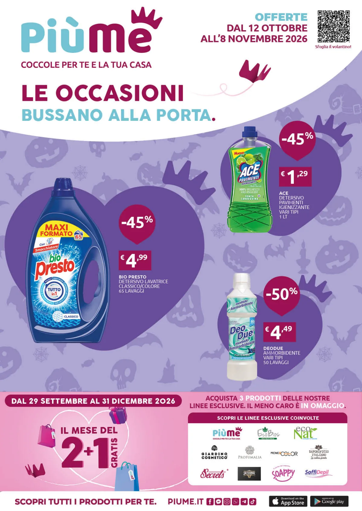 Copertina volantino piume
