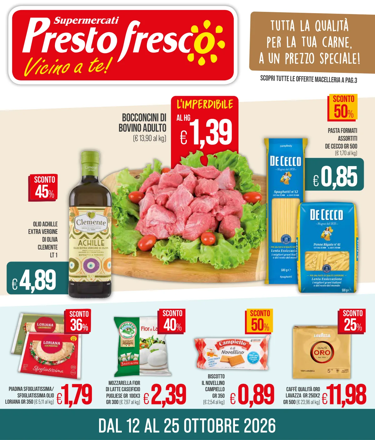 Copertina volantino presto-fresco