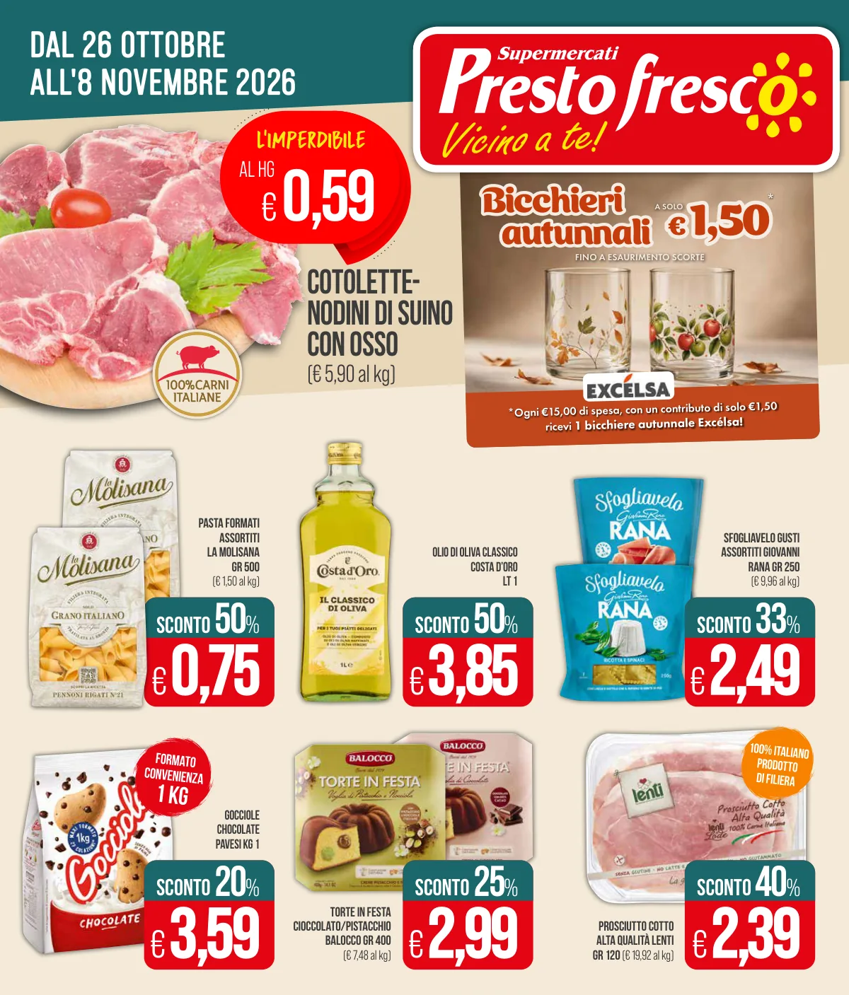 Copertina volantino presto-fresco