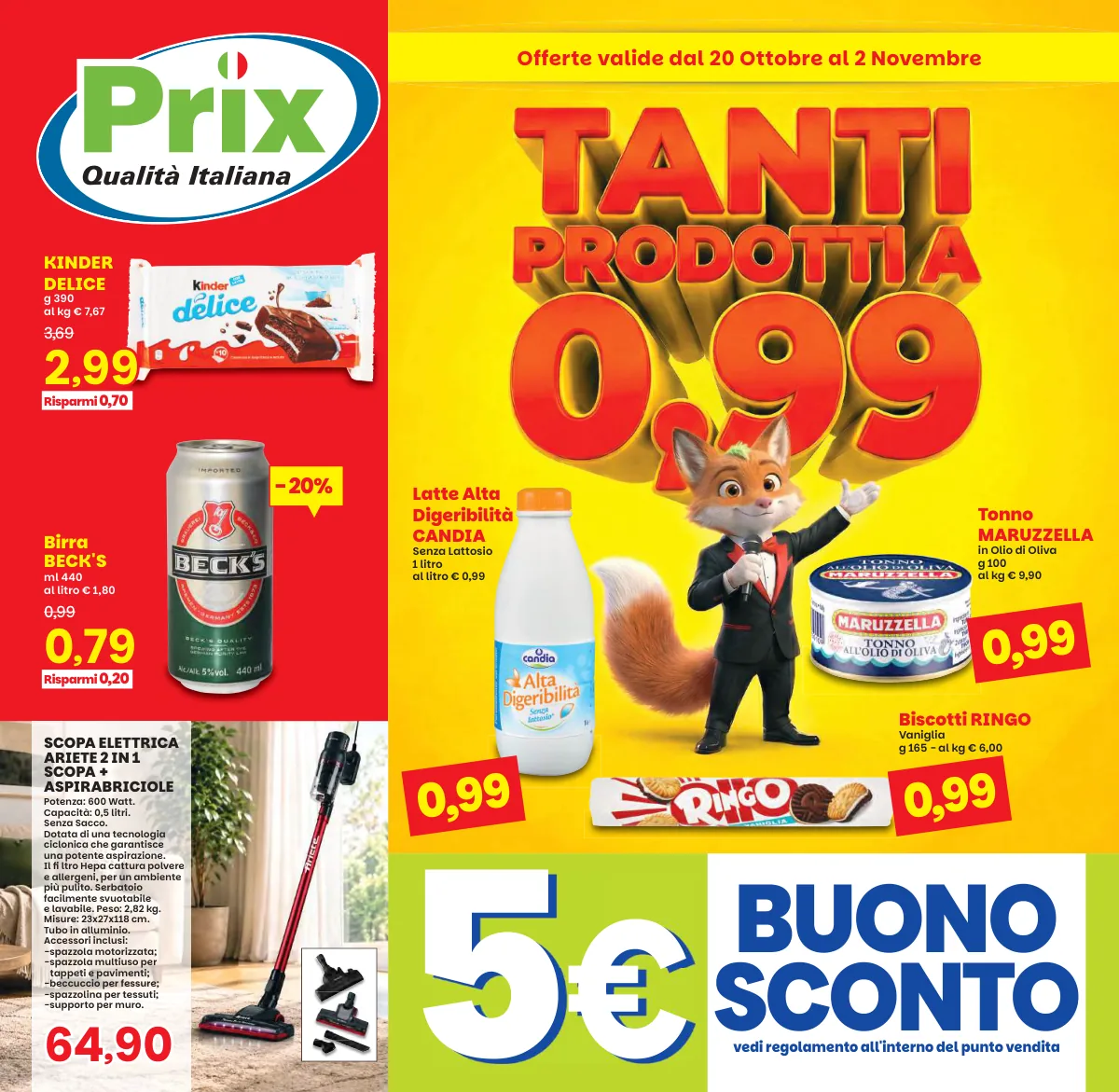 Copertina volantino Prix