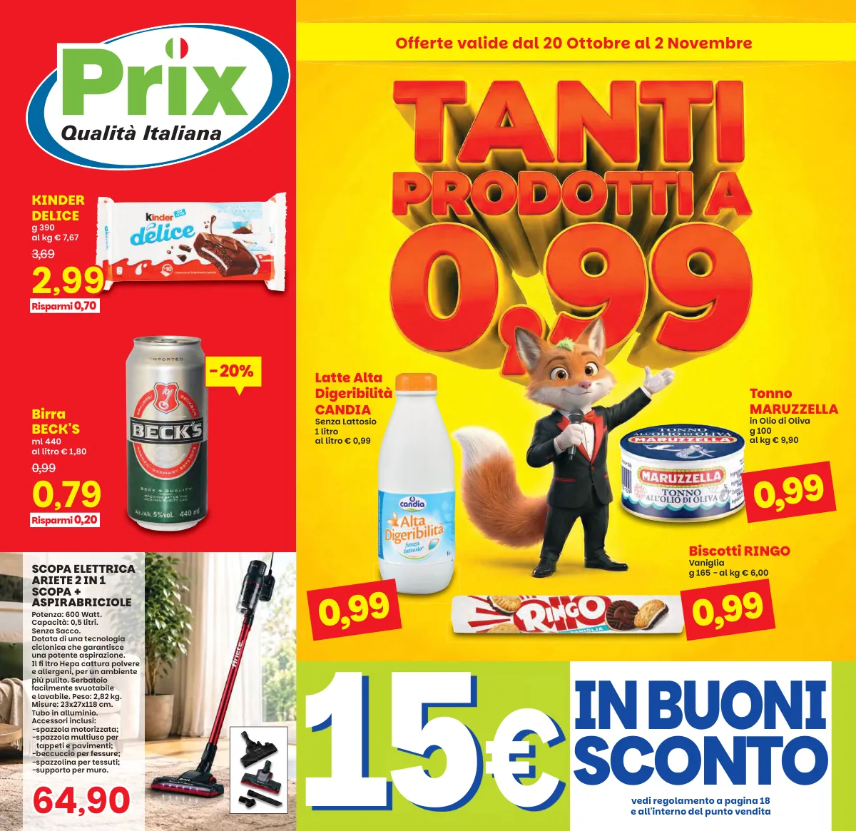 Copertina volantino Prix
